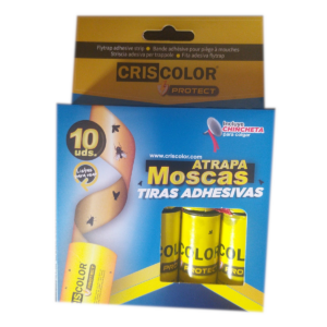 ATRAPAMOSCAS 10 TIRAS ADHESIVAS